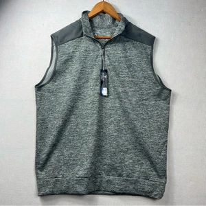 Antigua Neu mit Etikett Herren XL Golf Performance 1/4 Reißverschluss Pullover Weste leicht grau - Bild 1 von 11