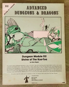 AD&D 1e Module D2: Shrine of the Kuo-Toa: Gygax ORIGINAL 1978 1st print VG - Picture 1 of 11