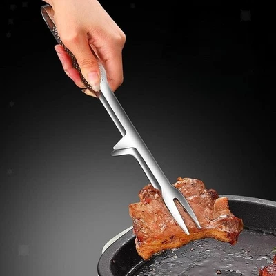 Pinze per griglia a doppia testa, pinze multiuso per grigliate, barbecue, - Immagine 1 di 4