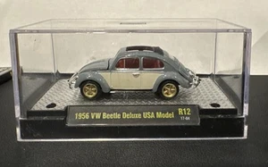 M2 Machines 1956 VW Beetle Deluxe grey/white R12 17-04 B1 - Picture 1 of 2