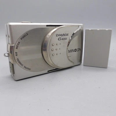 Minolta Digital Camera Dimage G400 4.0MP Silver Tested - Image 1 of 4