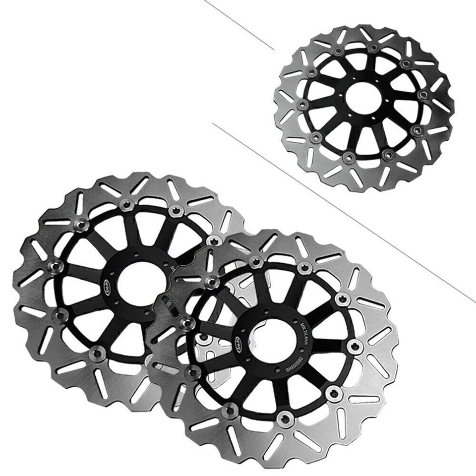 For Honda RS 125R CBR 600F CBR900RR VTR1000F Pair Front Brake Discs Rotors - Image 1 of 4