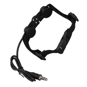 Throat Mic Adjustable Noise Reduction Detachable 7.1Mm Military Mic Earpiece ND - Zdjęcie 1 z 12