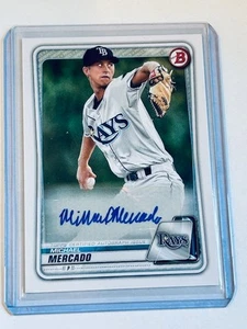 Bowman Prospect Auto 2020 Michael Mercado Tampa Bay Rays - Imagen 1 de 2