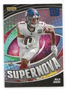 2024 Panini Instant Malik Nabers Supernova Limited Print Rookie Card /451 - Picture 1 of 2