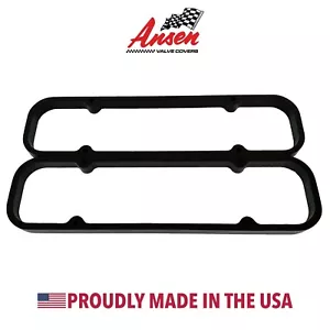 Pontiac Valve Cover Spacers (287-455) Die-Cast Aluminum Black - Ansen USA - Bild 1 von 3