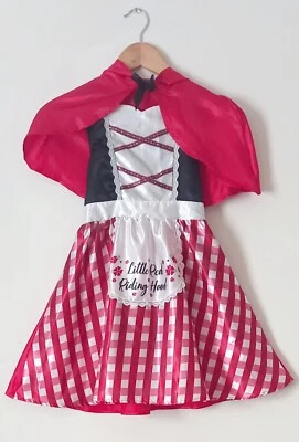 World Book Day Little Red Riding Hood Dress And Cape Small Child Fancy Dress - Image 1 of 4