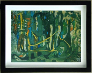 Dessin Gouache COMPOSITION ABSTRAITE Signé G. VON DER LOO - Imagen 1 de 7