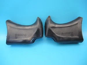 CLASSIC SHIMANO ADAMAS AX BRAKE LEVER HOODS - BL-AD10 - BLACK - EARLY 1980`S - Picture 1 of 12