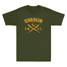Shaolin Temple Kung Fu Sword Training Funny Gift Vintage Mens T Shirt Black Tee