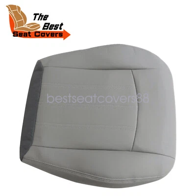 Se adapta a Chrysler 300C Limited 2005-2010 parte inferior del conductor cuero cubierta de asiento gris Foto 1 de 4