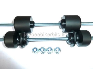DUCATI MONSTER S2R 800 1000 CRASH MUSHROOMS FRONT REAR AXLE SLIDER BUNG S12U - Picture 1 of 1