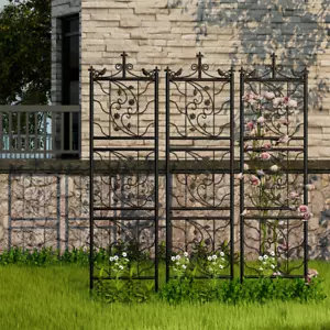 2 uds rejilla de clasificación metal enrejado para flores ayuda para escalar rosas enrejado enrejado para rosas 195 cm - Imagen 1 de 22