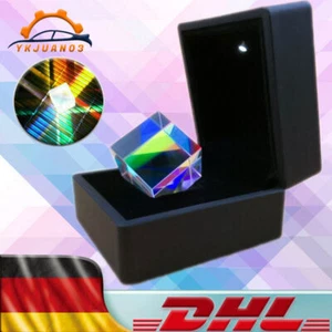 25*25mm Glasprisma Dichroitischer Licht Würfel Cube Optisch Prisma Dichroic DHL