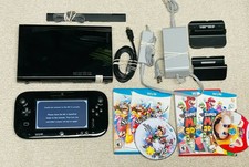 Nintendo Wii U 32gb Black Deluxe CONSOLE Bundle + GamePad & Smash Bros Mario 3D