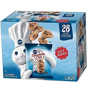 Pillsbury Soft Baked Mini Chocolate Chip Cookies, 1.5 Ounce (28 Pack) - Picture 1 of 5