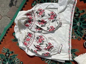 Vintage embroidered shirt ukrainian. Very rare. 100 years old - Picture 1 of 12