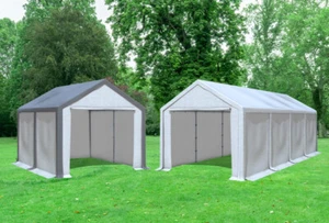 2in1 Kombizelt 3x8 mit 3x4 Dach PVC Partyzelt Festzelt wasserdicht Modular - Bild 1 von 12