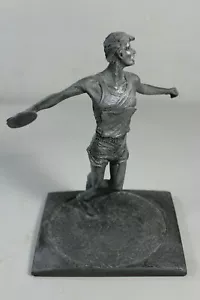 Escultura Marcel Jovine 1983 1984 Juegos Olímpicos Lanzador de Disco Pista y Campo - Imagen 1 de 2