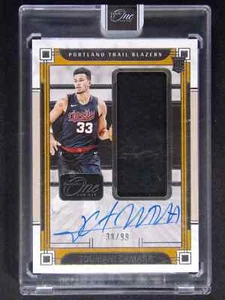 2023-24 Panini One And One Toumani Camara RC Rookie Jumbo Patch Auto RJA 38/99 - Picture 1 of 2
