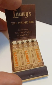 Feature Matchbook Unstruck Lowery's The Prime Rib Beverly Hills GG - Picture 1 of 3