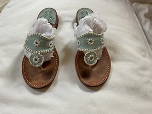 Jack Rogers Blue/White Sandals. Size 11. - Picture 1 of 5