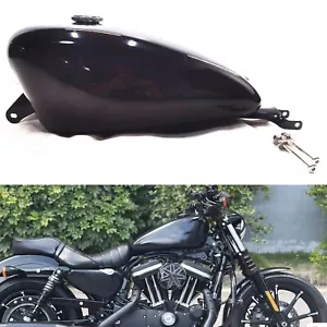 Gloss Black Petrol Fuel Tank For Harley Sportster XL1200 883N X48 07-22 13.5L - Picture 1 of 7