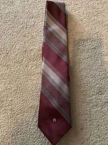 Vintage Men's 100% Silk Tie Etienne Aigner Striped - Picture 1 of 2