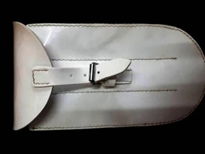 Bolsa para flauta de marcha con lazo para cinturón, PVC blanco brillante - Imagen 1 de 1