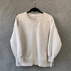 (Punkte)Evereve Pullover Sweatshirt Rundhals S Damen Oberteil Ali Rippeinsatz Haferflocken  - Bild 1 von 11