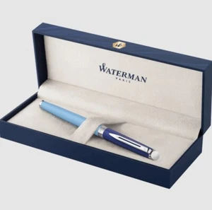 Waterman Hemisphere Color Blocking Blue CT Fountain Pen Medium New In Box - Picture 1 of 3