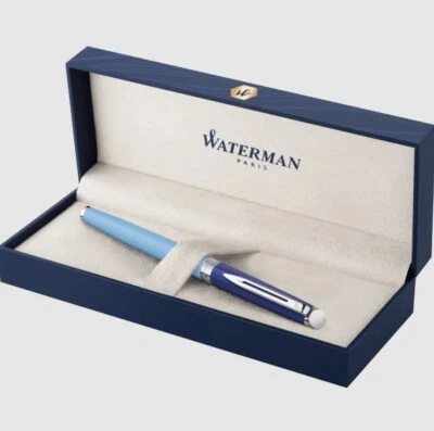 Pluma Estilográfica Waterman Hemisphere Bloqueo de Color Azul CT Fina Pt Nueva En Caja Foto 1 de 3