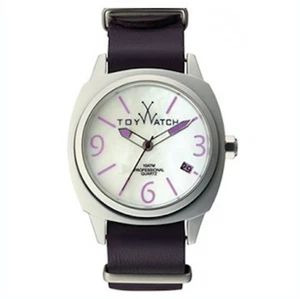 Toy Watch Icon Mother Of Pearl Purple Leather Stap Band Unisex Ico1pr 2909 - Picture 1 of 3