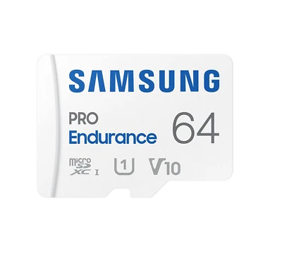 SAMSUNG Speicherkarte PRO Endurance MB-MJ64KA/EU MicroSD Card + SD Adapter 64GB - Bild 1 von 4