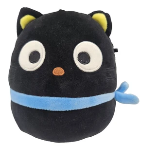 Squishmallows Sanrio Chococat w Blue Ribbon 6 in Hello Kitty Black Cat Plush - Picture 1 of 10