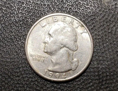 MINT ERROR 1994-P Washington Quarter 25c “Strike Through" Error - Image 1 of 2