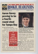 1994-95 Upper Deck Be a Player Rookie Headliners Aaron Gavey #R156
