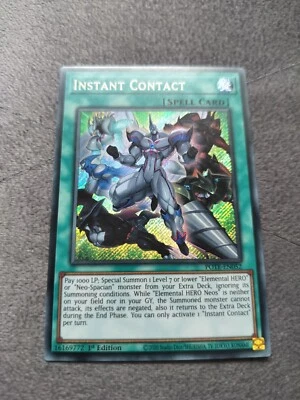 Yu-Gi-Oh!  Instant Contact Englisch Instantkontakt Secret Rare Pote 1.Auflage V - Bild 1 von 3