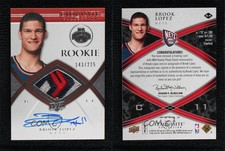 2008-09 Exquisite Collection /225 Brook Lopez #64 RPA Rookie Patch Auto RC