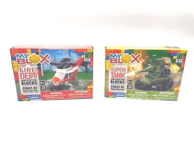 MY BLOX - 2 Sets / Fire Department Helicopter & Super Tank (Level 1 Easy) - Image 1 of 4