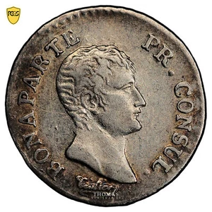 Monnaie France - Bonaparte - Quart de franc - AN 12 T Nantes - PCGS XF 40 - Imagen 1 de 3