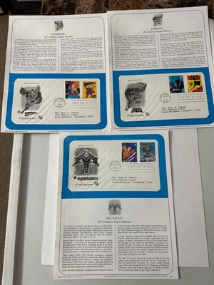 DC COMICS: : Superman, Batman Postal Comm. Society FDC Jul 20, 2006  - LOT OF 3! - Image 1 of 4