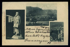 cartolina -post card ROMANIA Brasov (Kronstadt) Evang. Kirche - Picture 1 of 2