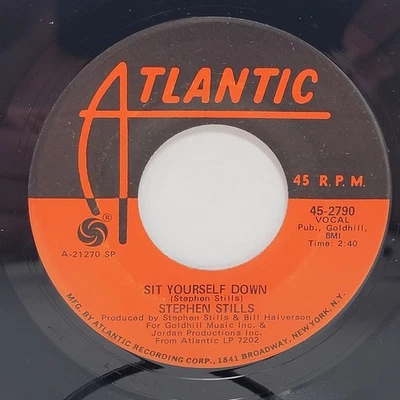 Stephen Stills Sit Yourself / We Are Not 7" 45rpm M- Vinyl 70's Record 45 Foto 1 de 2