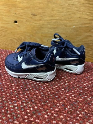 Nike Air Max 90 - 3C (niño pequeño) obsidiana/blanco/azul marino (DV3609-400) - sin caja Foto 1 de 4