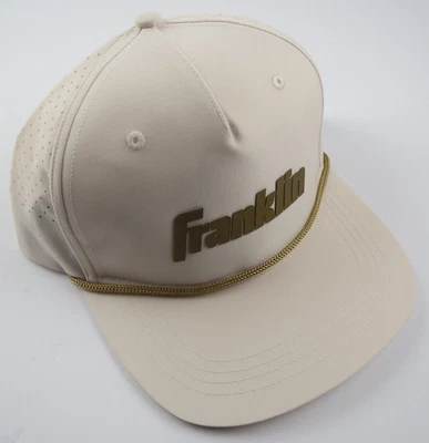 Franklin Sports Vanilla Gold Snapback Baseball Adjustable Lightweight Hat NWT - Image 1 of 3