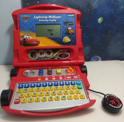 Disney Pixar Cars 2 Lightning McQueen VTech Learning Laptop Mouse SCREEN MARK - Image 1 of 4