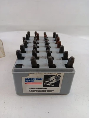 CH Hanson 20200 1/8" Steel  Letters Stamp Marking Set 27 Pieces USA Made - Image 1 of 4