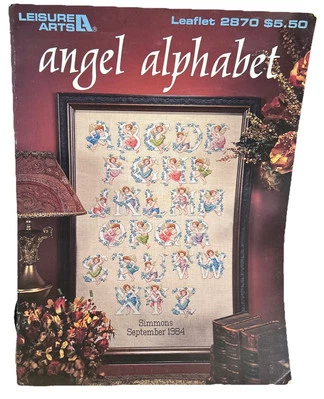 angel alphabet By Leisure Arts #2870 Cross Stitch Pattern - Image 1 of 4