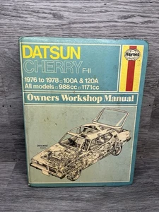 Haynes Manual Datsun Cherry F-II 100A 120A 1976-1979 All Models Saloon Estate - Picture 1 of 12